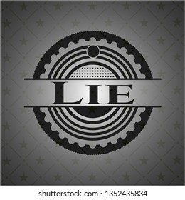 Lie realistic dark emblem