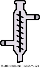Liebig Condenser vector icon. Can be used for printing, mobile and web applications.
