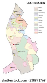 Liechtenstein Administrative Map