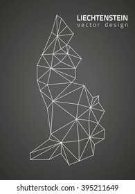 Liechtenstein contour vector map