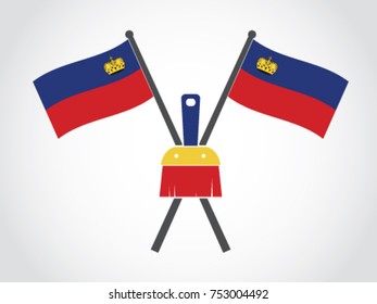 Liechtenstein Emblem Brush Color