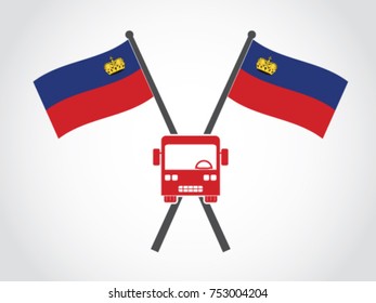 Liechtenstein Emblem Bus