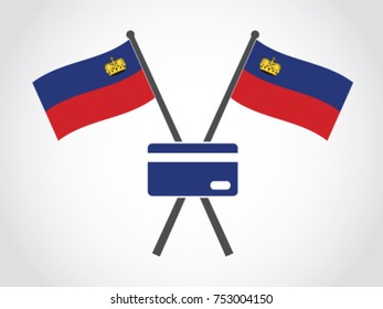 Liechtenstein Emblem Credit Debit Card