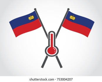 Liechtenstein Emblem Hot Temperature