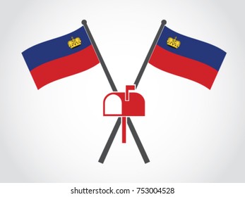 Liechtenstein Emblem Mailbox