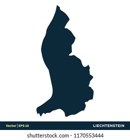 Liechtenstein - Europe Countries Map Vector Icon Template Illustration Design. Vector EPS 10.