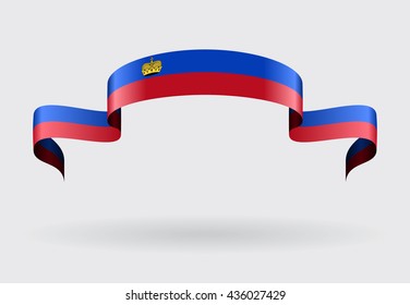 Liechtenstein flag background. Vector illustration.