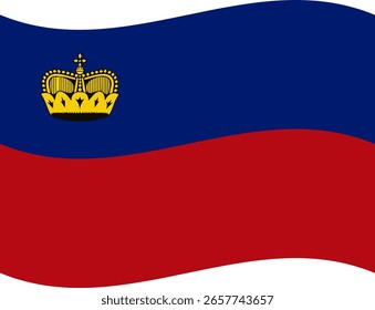 Ilustrador de banderas de Liechtenstein país banderas símbolo nación
icono de saludo
