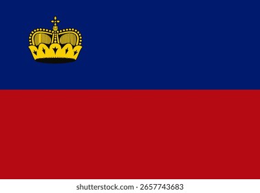 Ilustrador de banderas de Liechtenstein país banderas símbolo nación  