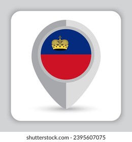Liechtenstein Flag Pin Map Icon