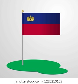 Liechtenstein Flag Pole