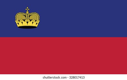 Liechtenstein flag. vector