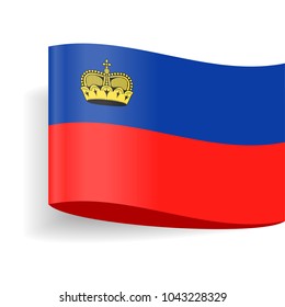 Liechtenstein Flag Vector Icon - Illustration