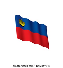 liechtenstein flag, vector illustration
