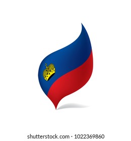 liechtenstein flag, vector illustration