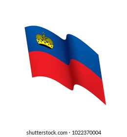 liechtenstein flag, vector illustration