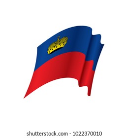 liechtenstein flag, vector illustration