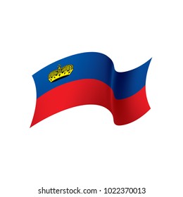 liechtenstein flag, vector illustration