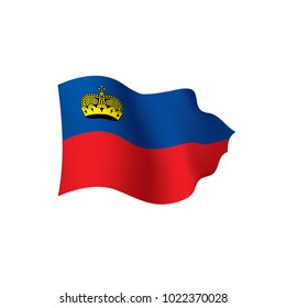 liechtenstein flag, vector illustration