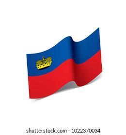 liechtenstein flag, vector illustration