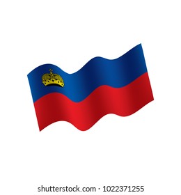 liechtenstein flag, vector illustration