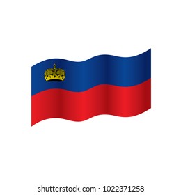 liechtenstein flag, vector illustration