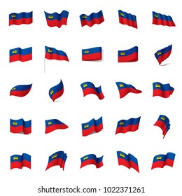 liechtenstein flag, vector illustration