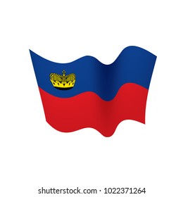 liechtenstein flag, vector illustration
