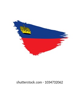 liechtenstein flag, vector illustration