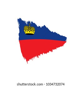 liechtenstein flag, vector illustration