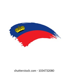 liechtenstein flag, vector illustration