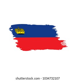 liechtenstein flag, vector illustration
