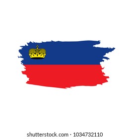 liechtenstein flag, vector illustration