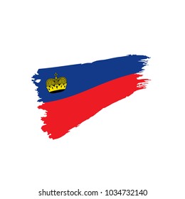 liechtenstein flag, vector illustration