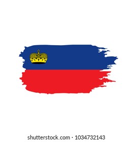 liechtenstein flag, vector illustration