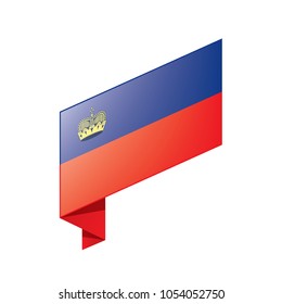liechtenstein flag, vector illustration