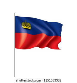 liechtenstein flag, vector illustration