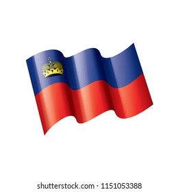 liechtenstein flag, vector illustration