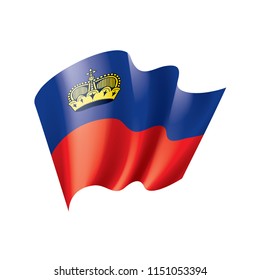 liechtenstein flag, vector illustration