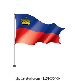 liechtenstein flag, vector illustration