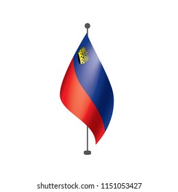liechtenstein flag, vector illustration