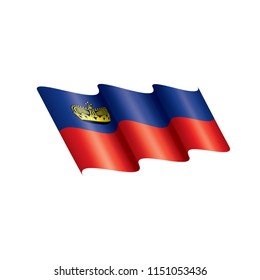 liechtenstein flag, vector illustration