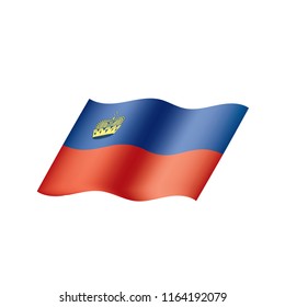 liechtenstein flag, vector illustration