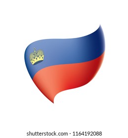 liechtenstein flag, vector illustration
