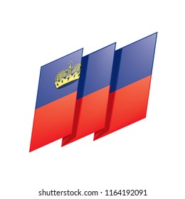 liechtenstein flag, vector illustration