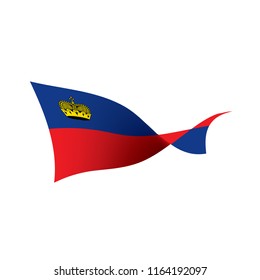 liechtenstein flag, vector illustration