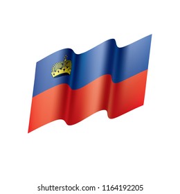 liechtenstein flag, vector illustration