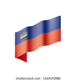 liechtenstein flag, vector illustration