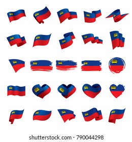 liechtenstein flag, vector illustration