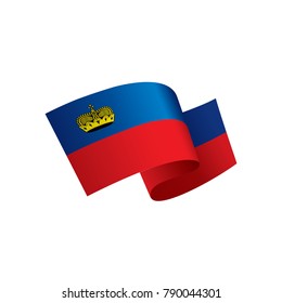 liechtenstein flag, vector illustration